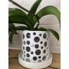 Pot by Corentin with integrated saucer