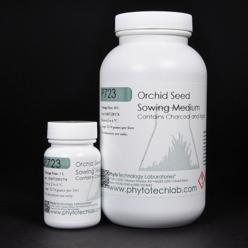 P723 - Milieu de semis de graines d'orchidées contient charbon + agar agar - for 1L