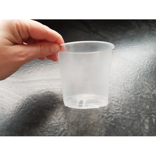 Pot rond transparent