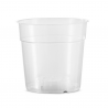 Transparent round pot